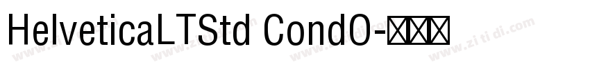 HelveticaLTStd CondO字体转换